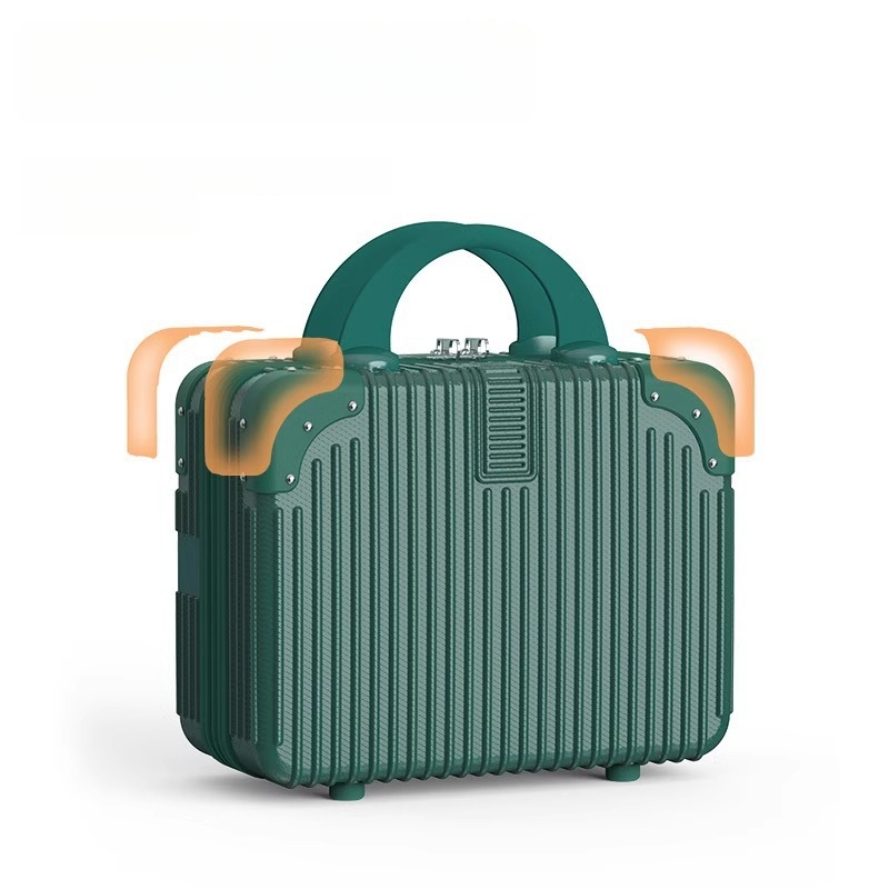 Warrior ABS+PC bőrönd univerzális kerekekkel, cipzáras nyitás, csíkos mintázat, súly 1 kg