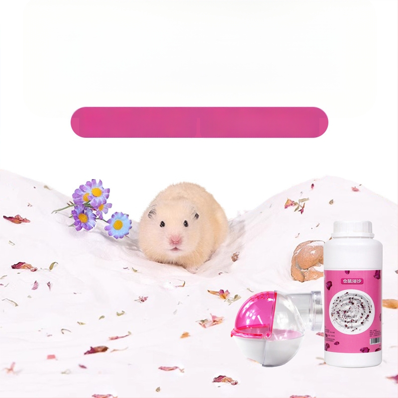 Hörcsög és csincsilla fürdőhomok – 2-in-1 fürdőhomok sterilizálással és dezodorálással