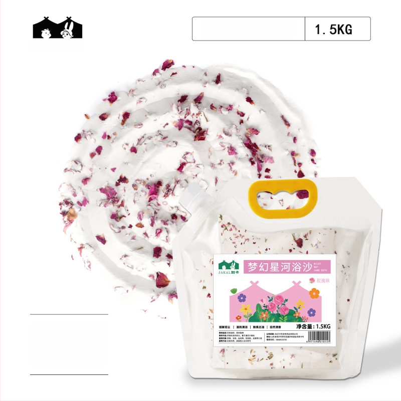 Hörcsög és csincsilla fürdőhomok – 2-in-1 fürdőhomok sterilizálással és dezodorálással