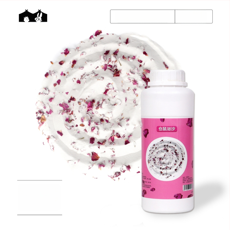 Hörcsög és csincsilla fürdőhomok – 2-in-1 fürdőhomok sterilizálással és dezodorálással