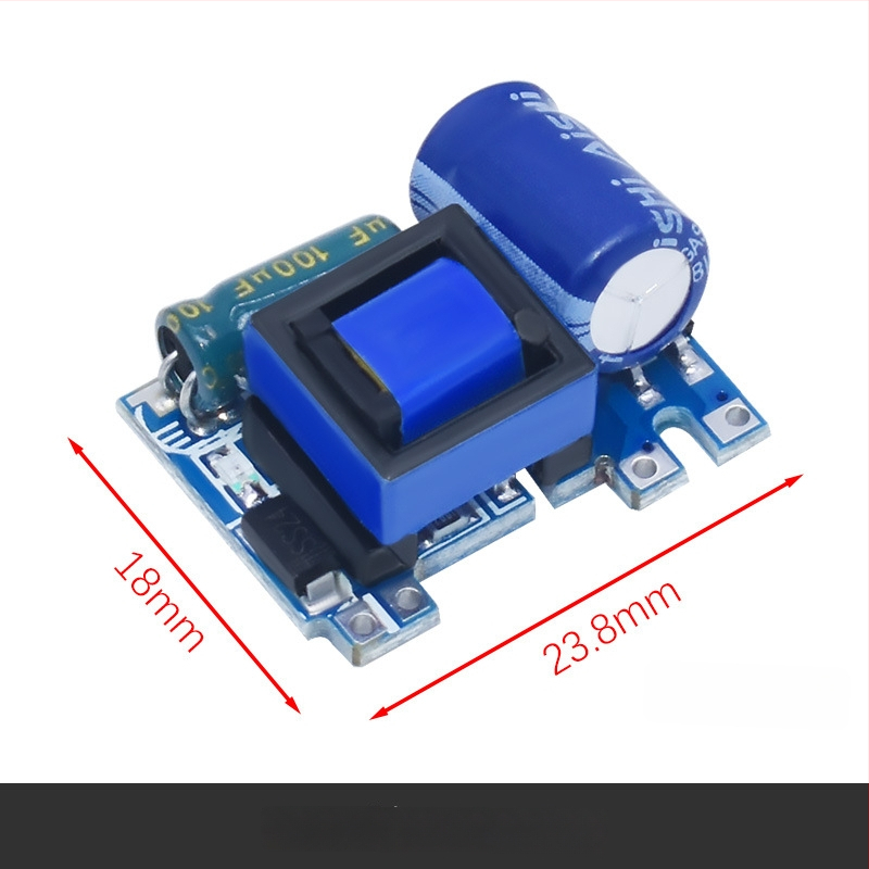 Изолиран модул за захранване AC-DC, вход 220V, изходи 5V/9V/12V, токове 400/500/700 mA и 1A.