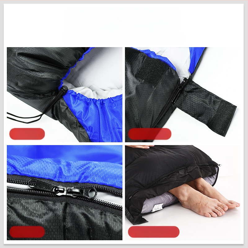 Υπνόσακος με τύπο φακέλου, γέμισμα από πούπουλο-βαμβάκι, επένδυση 210T pongee, ύφασμα 210T ripstop καρό