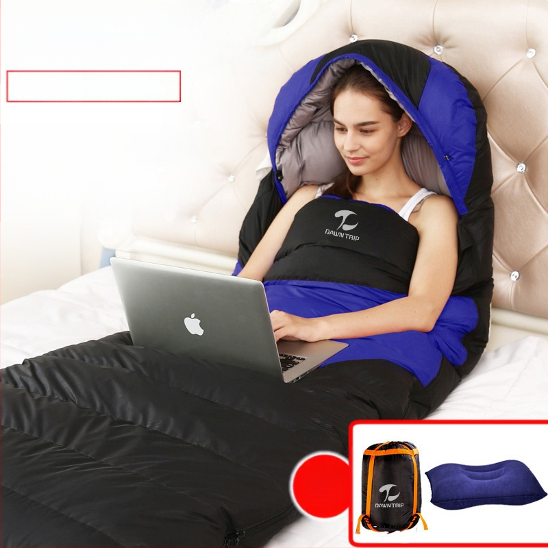 Υπνόσακος με τύπο φακέλου, γέμισμα από πούπουλο-βαμβάκι, επένδυση 210T pongee, ύφασμα 210T ripstop καρό