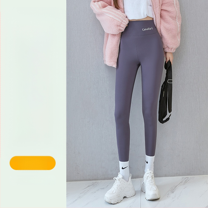 Γυναικείοι παντελόνες Sharkskin με επένδυση φλίς, εξτρά παχιές, ψηλή μέση, ζεστά, στενή γραμμή μολύβι, για ενήλικες γυναίκες, πολυεστέρας