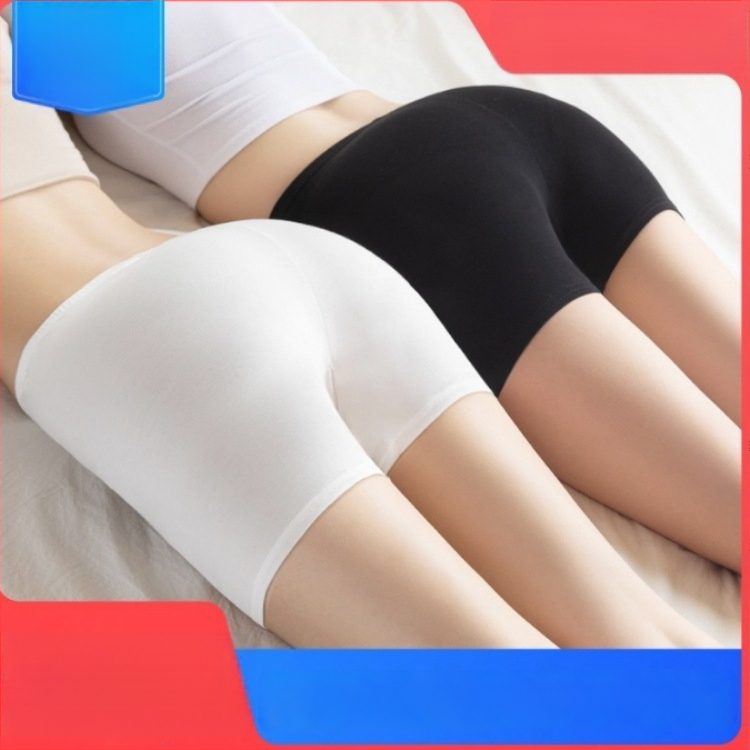 Ice Silk bezšivne ženske sigurnosne hlače – ljetne leggings 3/4 dužine, diskretna zaštita, plus veličina