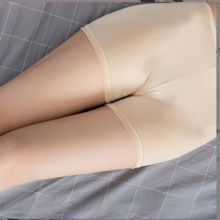 Ice Silk bezšivne ženske sigurnosne hlače – ljetne leggings 3/4 dužine, diskretna zaštita, plus veličina