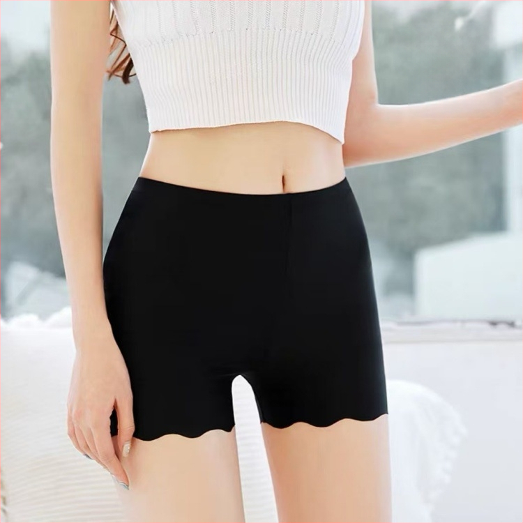 Ice Silk bezšivne ženske sigurnosne hlače – ljetne leggings 3/4 dužine, diskretna zaštita, plus veličina