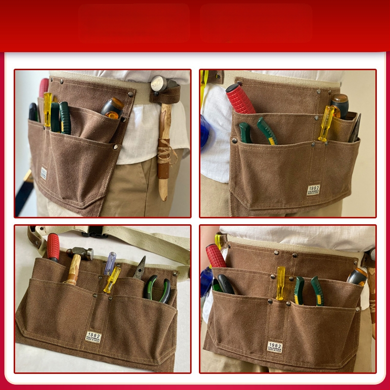 Τσάντα εργαλείων μέσης (πολλές τσέπες; ενισχυμένος ανθεκτικός σχεδιασμός; για ηλεκτρολόγους; εξωτερική χρήση)