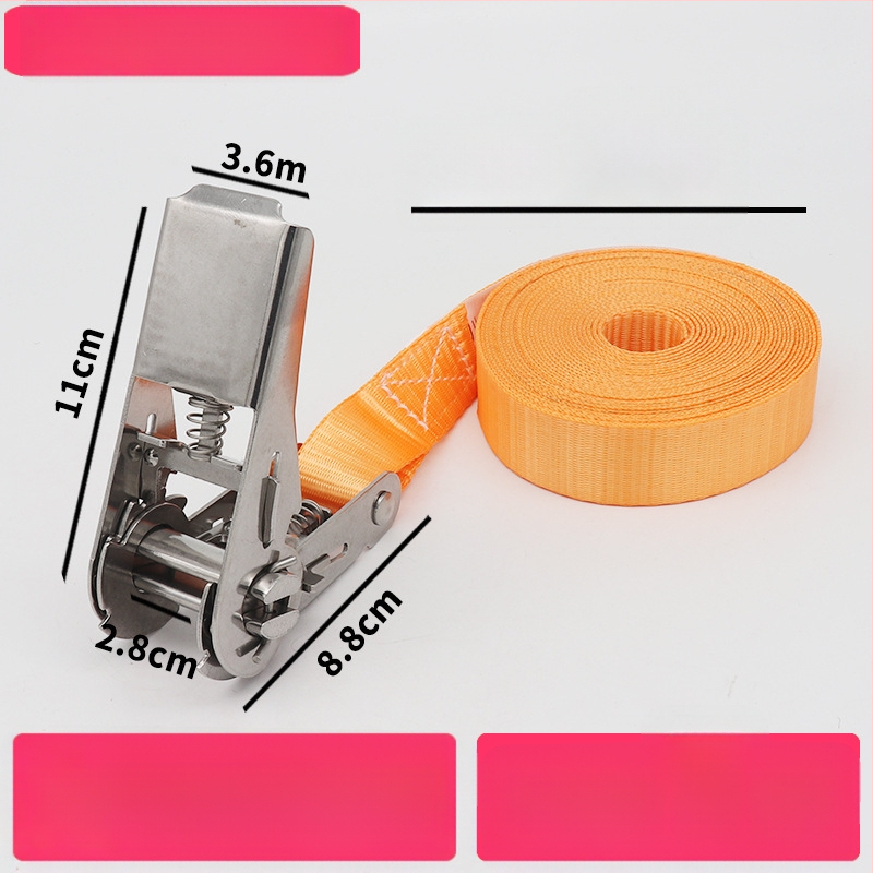 Trump 304 rozsdamentes acélból készült feszítő horog nélkül rakományhevederhez, körkörös rögzítésre alkalmas