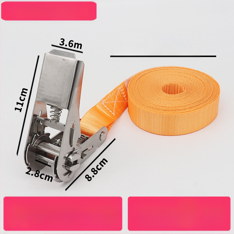 Trump 304 rozsdamentes acélból készült feszítő horog nélkül rakományhevederhez, körkörös rögzítésre alkalmas