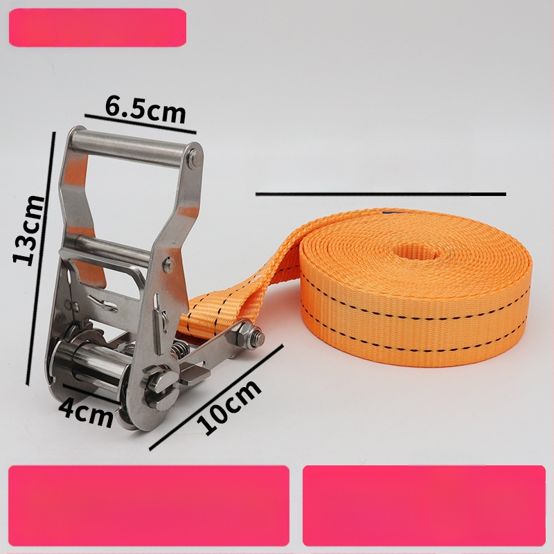 Trump 304 rozsdamentes acélból készült feszítő horog nélkül rakományhevederhez, körkörös rögzítésre alkalmas