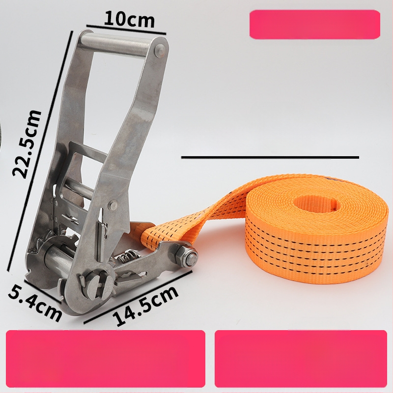 Trump 304 rozsdamentes acélból készült feszítő horog nélkül rakományhevederhez, körkörös rögzítésre alkalmas