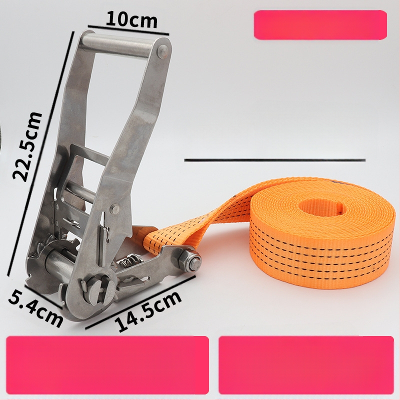 Trump 304 rozsdamentes acélból készült feszítő horog nélkül rakományhevederhez, körkörös rögzítésre alkalmas