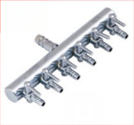 Rozsdamentes acél akváriumi oxigéncső osztó, szelep és levegőpumpa szabályozó