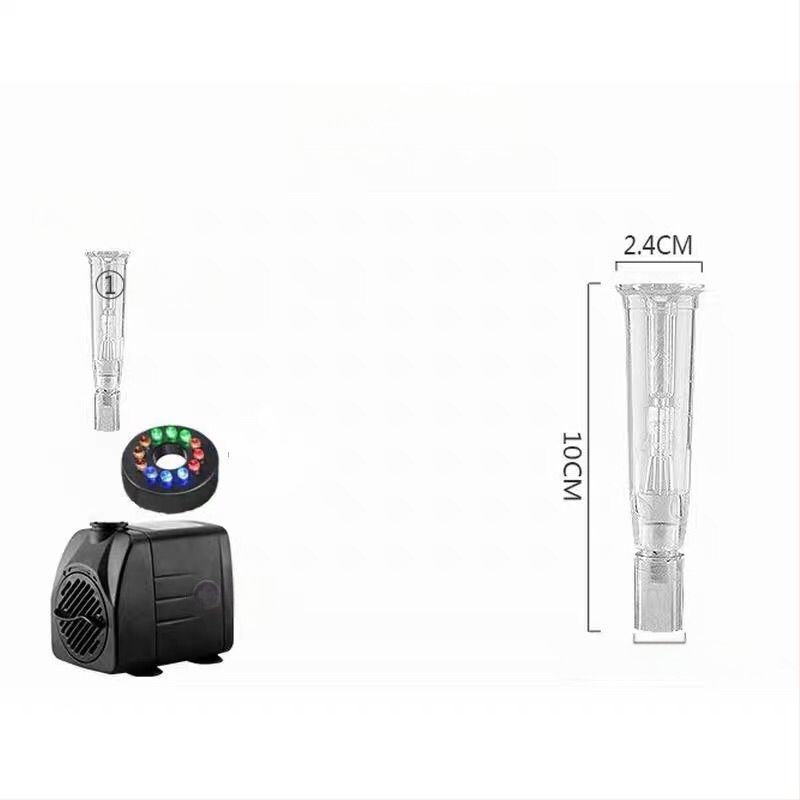 Φονταν με ροκ-κραν λιβάδα με ακροφύσιο μανιταριού για μικρό ενυδρείο με LED φως — Υλικό: Χρώμιο-Ζιρκόνιο-Χαλκός; Μάρκα: Άλλο