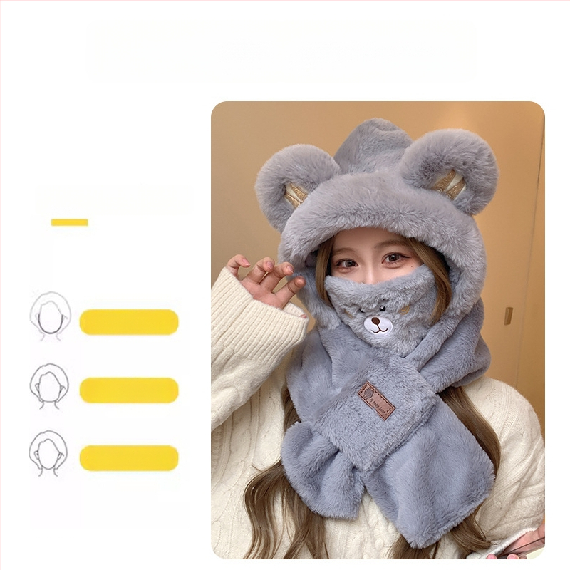 Ακρυλικό σετ κασκόλ και γαντιών για ενήλικες, unisex, για τον χειμώνα