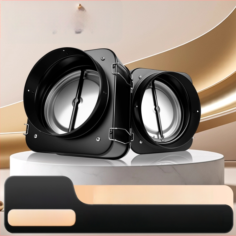 Fotile-compatible μονόδρομη βαλβίδα ελέγχου καπνού για κουζίνα, πυροπροστατευτική, από ανθρακούχο χάλυβα, ελαφρύς πολυτελής σχεδιασμός