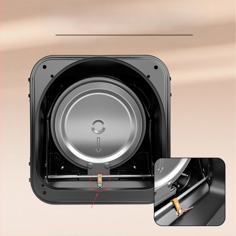 Fotile-compatible μονόδρομη βαλβίδα ελέγχου καπνού για κουζίνα, πυροπροστατευτική, από ανθρακούχο χάλυβα, ελαφρύς πολυτελής σχεδιασμός