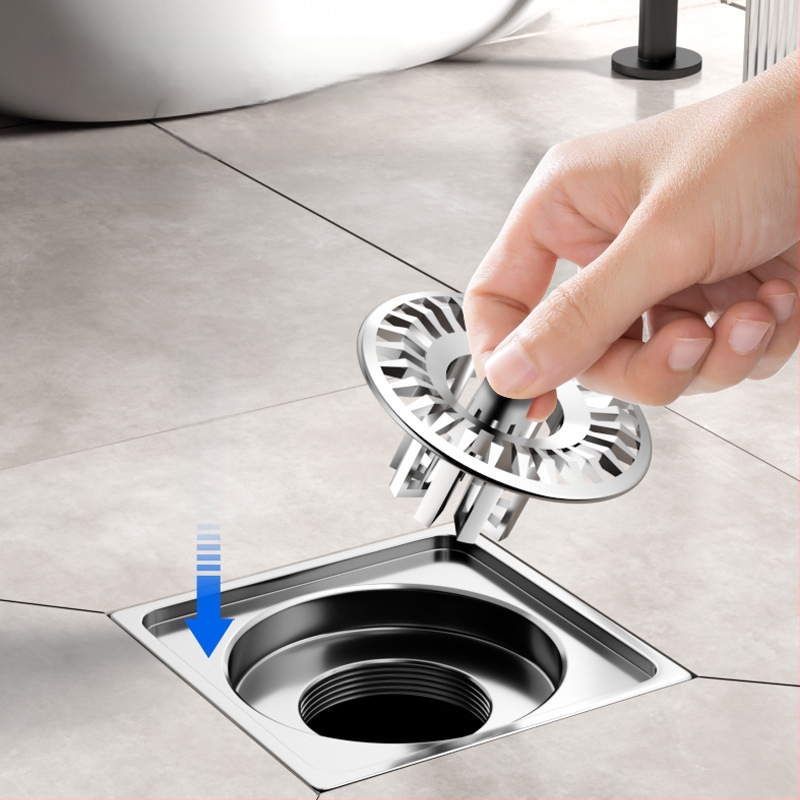 Φίλτρο αποχέτευσης – Πολυχρηστικό πλέγμα κατά του φράγματος για δάπεδο αποχέτευσης, νιπτήρα ρούχων και νιπτήρα; Υλικό ABS; Σύγχρονος μινιμαλιστικός σχεδιασμός