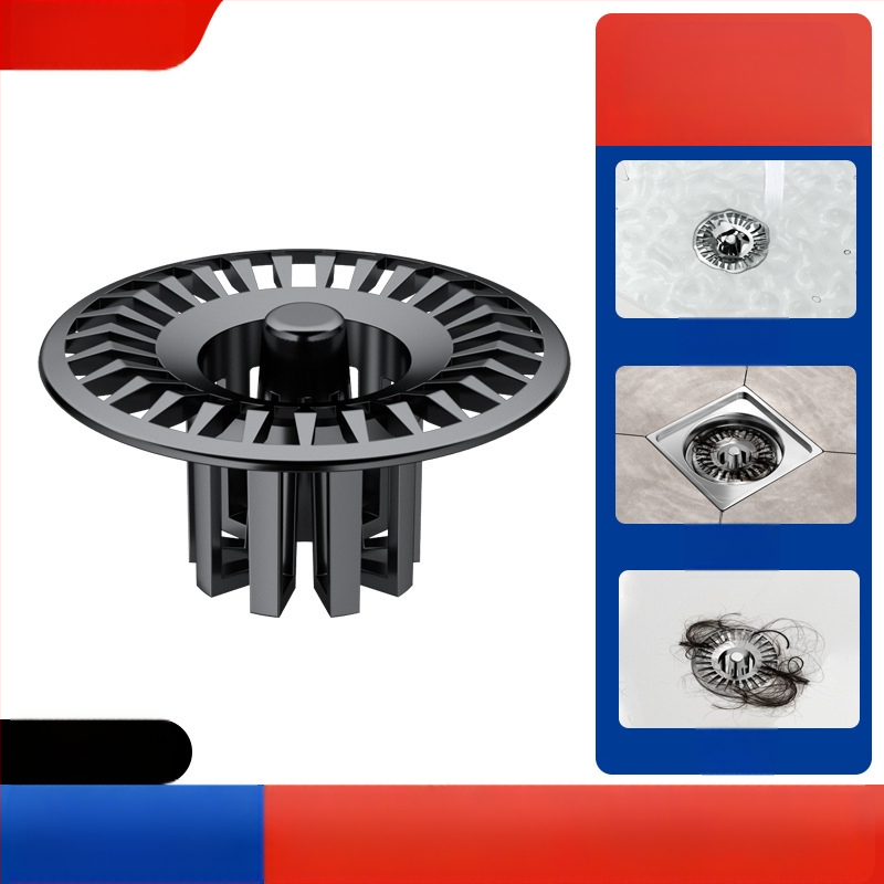 Φίλτρο αποχέτευσης – Πολυχρηστικό πλέγμα κατά του φράγματος για δάπεδο αποχέτευσης, νιπτήρα ρούχων και νιπτήρα; Υλικό ABS; Σύγχρονος μινιμαλιστικός σχεδιασμός