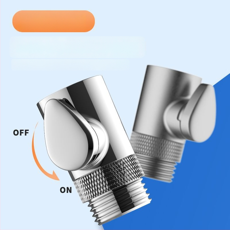 Κεφαλή ντους από χαλκό με βαλβίδα ελέγχου ροής, σωλήνας ψεκασμού κατά του στριψίματος, αντοχή σε πίεση και θερμοκρασία, βαλβίδα ασφαλείας με κουμπί διακοπής νερού, ολόκληρη από χαλκό