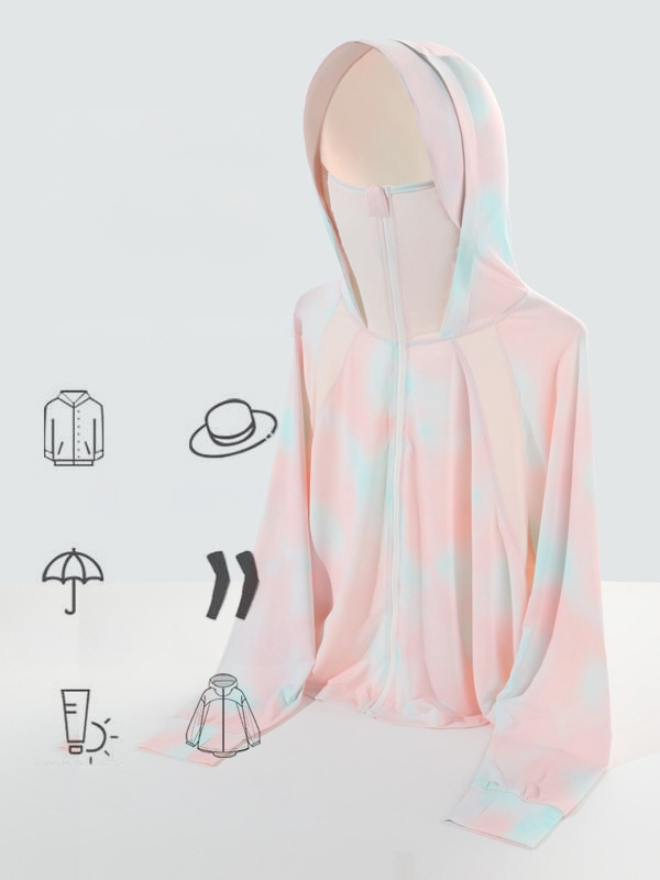 Gradientno jakna za biciklizam s UV zaštitom, prozračna ice silk tkanina za ljeto