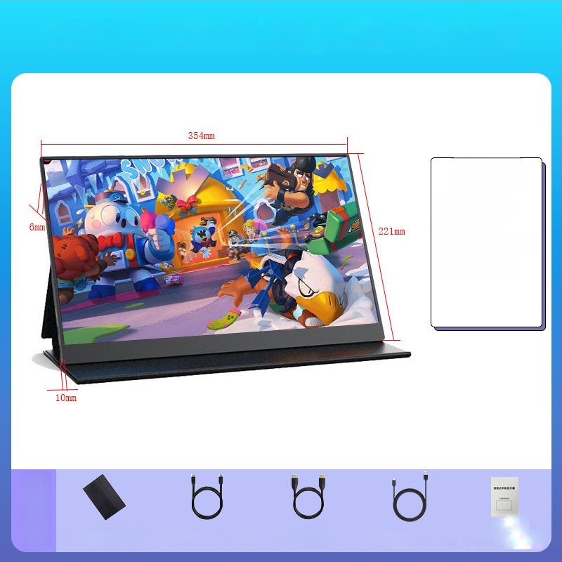 Φορητή IPS οθόνη με ανάλυση 1080p, αναλογία 16:9, USB/HDMI διεπαφή, 15W ισχύς
