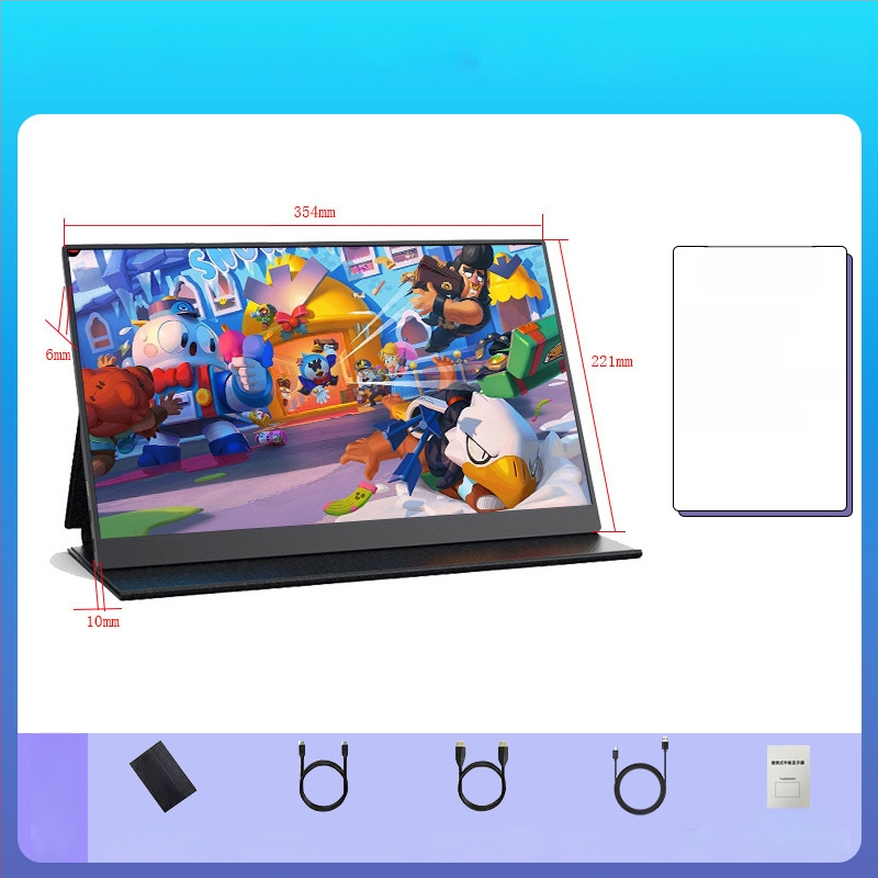 Φορητή IPS οθόνη με ανάλυση 1080p, αναλογία 16:9, USB/HDMI διεπαφή, 15W ισχύς