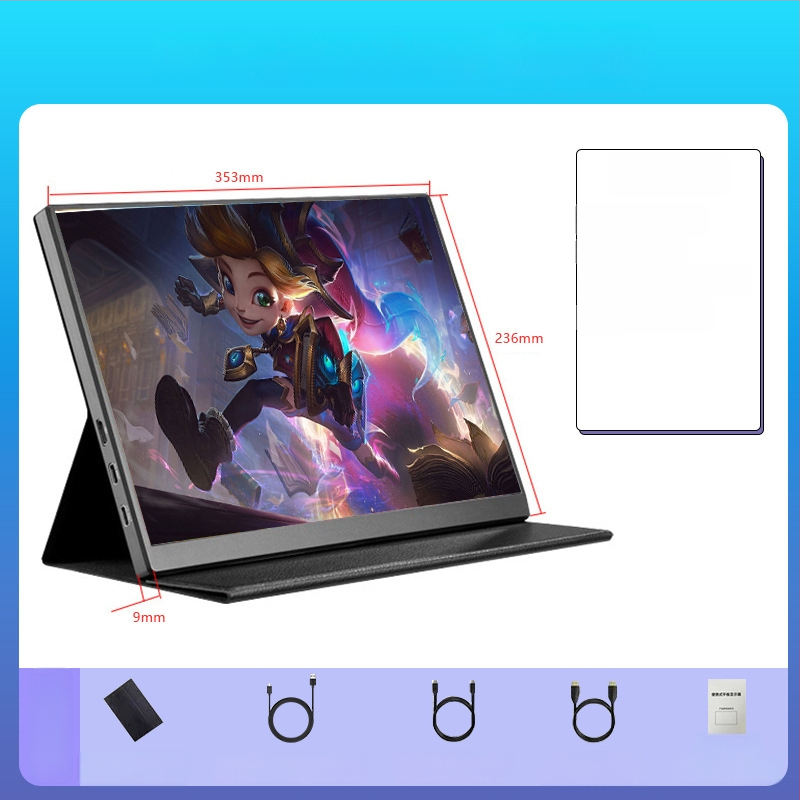 Φορητή IPS οθόνη με ανάλυση 1080p, αναλογία 16:9, USB/HDMI διεπαφή, 15W ισχύς