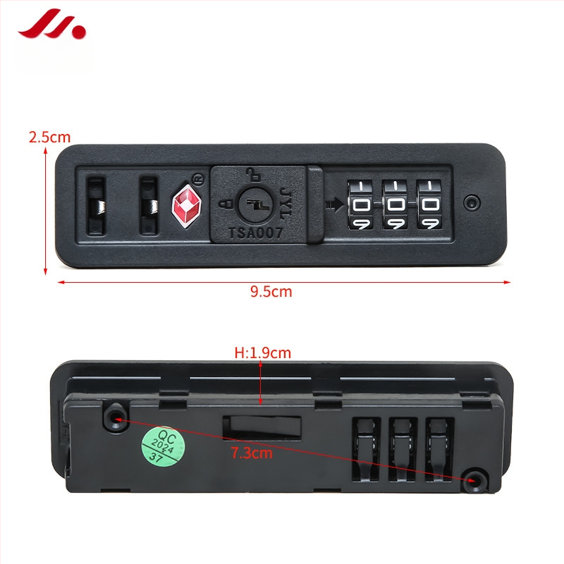 Κλειδαριά αποσκευών με ενσωματωμένο κλείδωμα φερμουάρ και συνδυαστικό κλείδωμα – πλαστικό αξεσουάρ αποσκευών