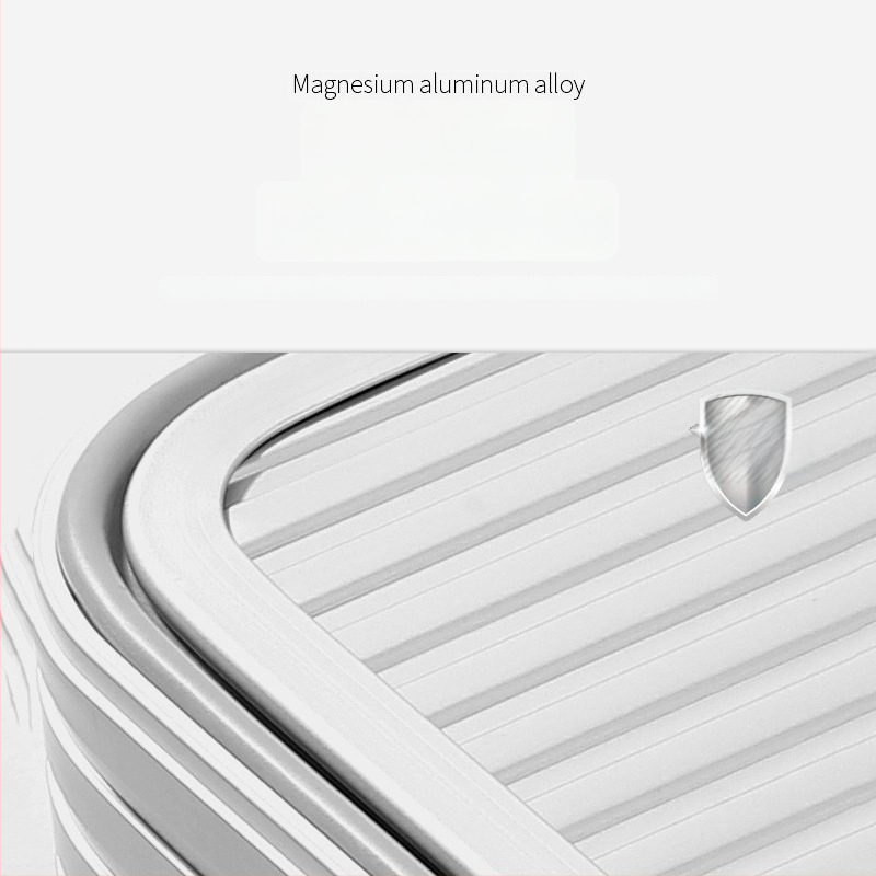 Prilagođena bočno otvarajuća torba od aluminijsko-magnezijskog legure za kozmetiku, dokumente i kutiju za alat, ručni prtljag 14–16 inča