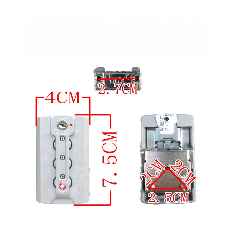 Κλειδαριά βαλίτσας με κωδικό – ABS υλικό, Αντικλοπή, Εξάρτημα αντικατάστασης