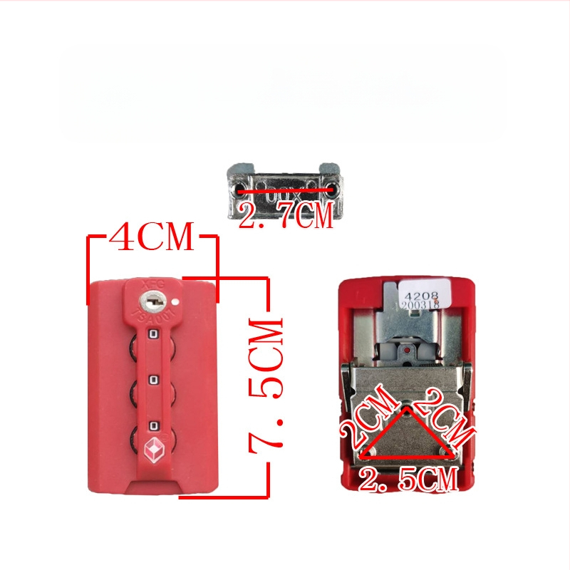 Κλειδαριά βαλίτσας με κωδικό – ABS υλικό, Αντικλοπή, Εξάρτημα αντικατάστασης