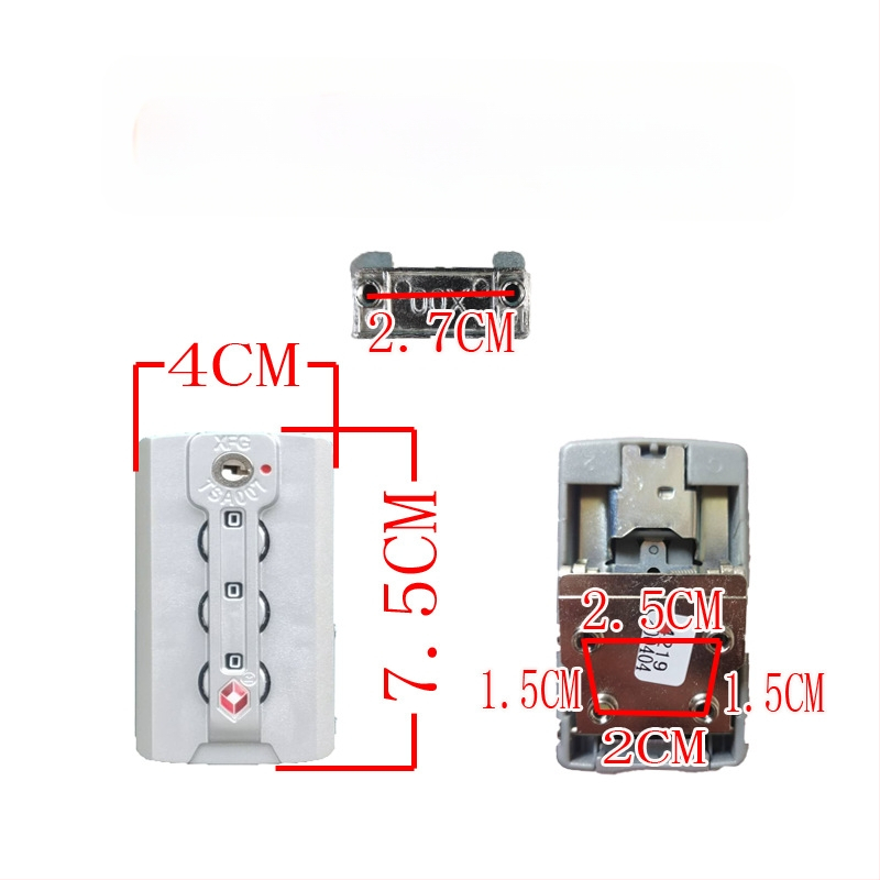 Κλειδαριά βαλίτσας με κωδικό – ABS υλικό, Αντικλοπή, Εξάρτημα αντικατάστασης