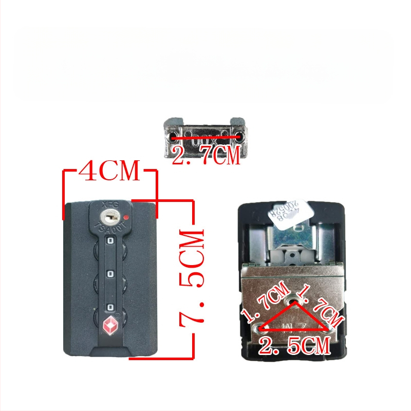 Κλειδαριά βαλίτσας με κωδικό – ABS υλικό, Αντικλοπή, Εξάρτημα αντικατάστασης