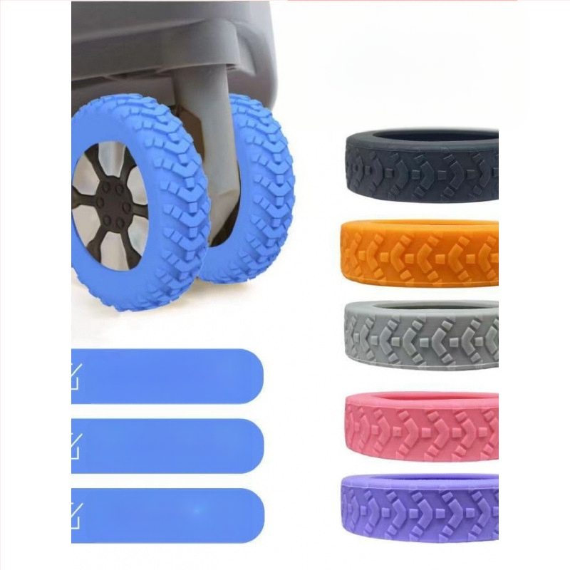 Protecție pentru roților bagajelor, generația a 3-a îmbunătățită, Material TPR, Silențioasă, Rezistentă la uzură, Absorbție de șocuri