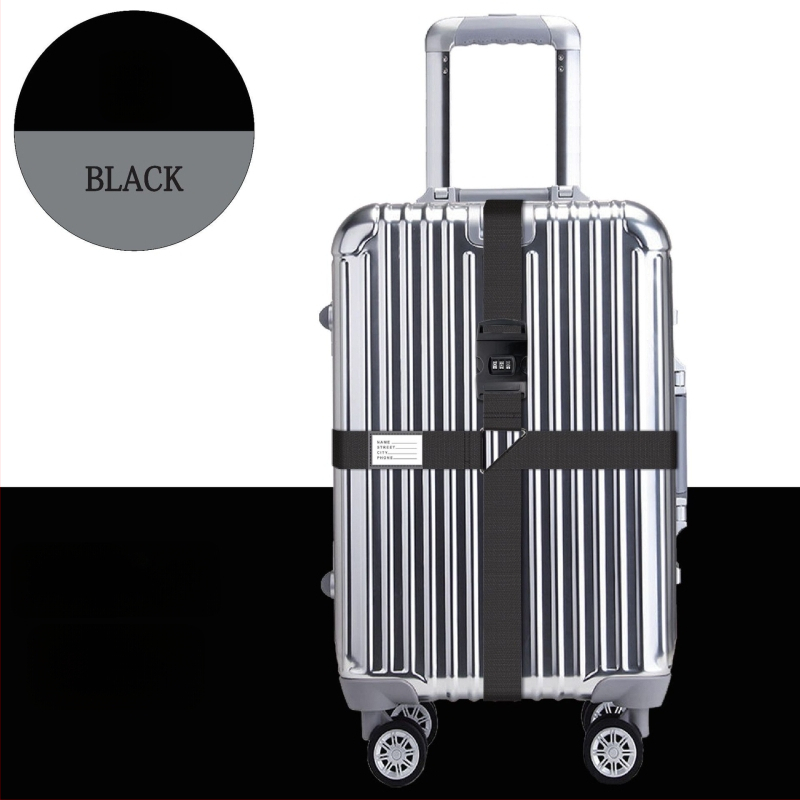 Curea pentru bagaje din nylon cu anti-furt, rezistență la șocuri și reducere a încărcăturii (Material: Nylon; Funcții: Anti-furt, Rezistență la șocuri, Reducere încărcătură; Brand: Producție proprie)