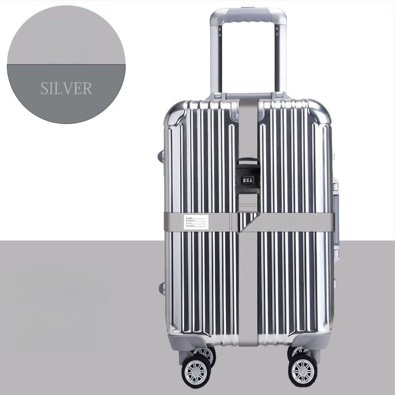 Curea pentru bagaje din nylon cu anti-furt, rezistență la șocuri și reducere a încărcăturii (Material: Nylon; Funcții: Anti-furt, Rezistență la șocuri, Reducere încărcătură; Brand: Producție proprie)