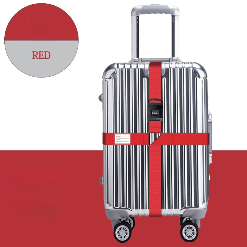 Curea pentru bagaje din nylon cu anti-furt, rezistență la șocuri și reducere a încărcăturii (Material: Nylon; Funcții: Anti-furt, Rezistență la șocuri, Reducere încărcătură; Brand: Producție proprie)