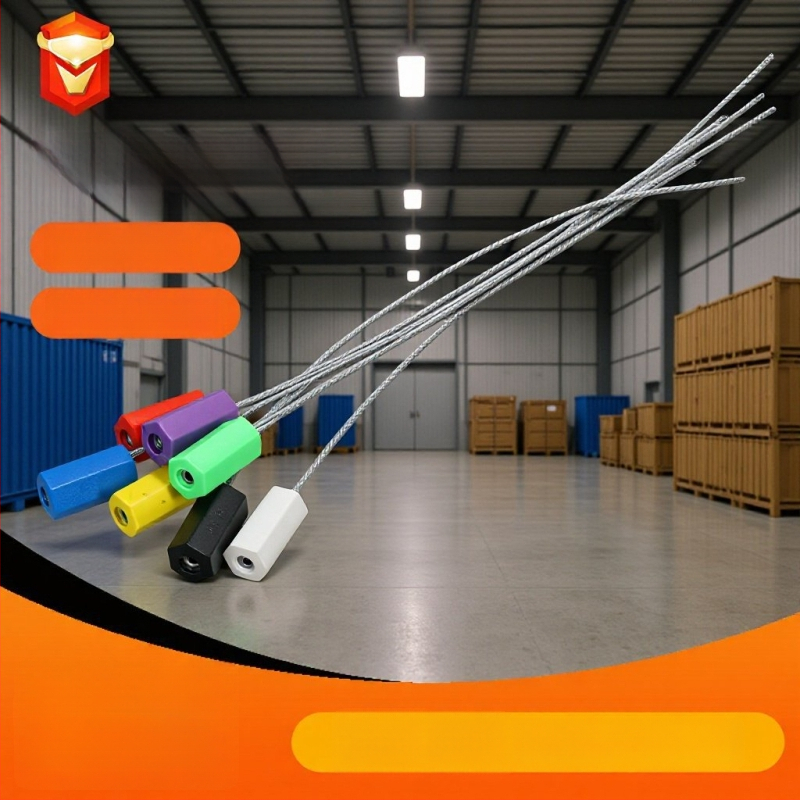 Ștampilă vamală pentru containere cu cablu de oțel, de unică folosință, carcasă din oțel galvanizat + ABS, imprimare gratuită, pentru logistică