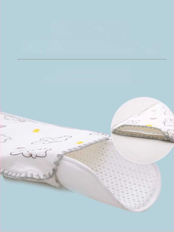 Μαξιλάρι-σύννεφο για νεογνά — Bibione/Bibiwan — 100% βαμβάκι — στυλ κινουμένων σχεδίων — για νεογέννητα 0–1 ετών