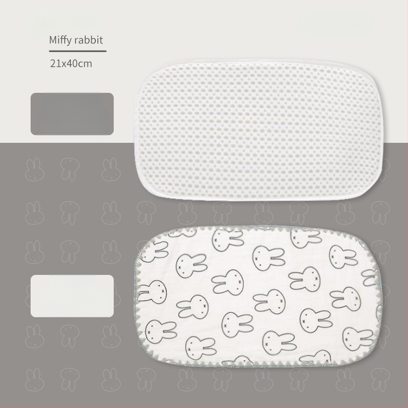 Μαξιλάρι-σύννεφο για νεογνά — Bibione/Bibiwan — 100% βαμβάκι — στυλ κινουμένων σχεδίων — για νεογέννητα 0–1 ετών