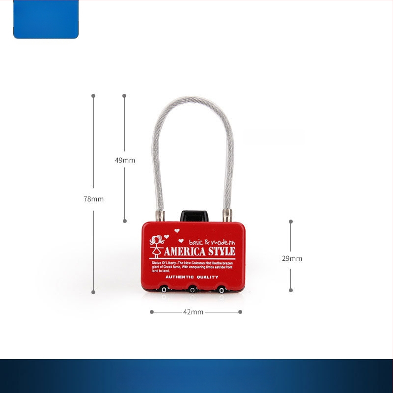 Železný visací zámok s kódovým zámkom pre skrinky, dvere, batožinu a tašky — vhodné pre internát a posilňovňu (letné vydanie 2022)