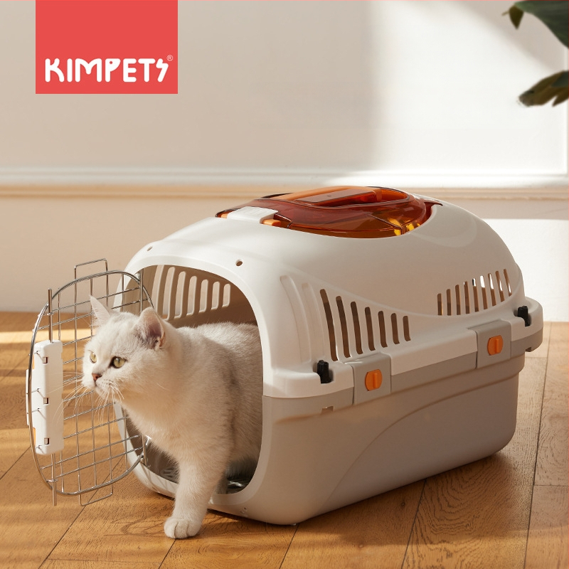 Cutie de transport pentru pisici și câini de talie mică - Detașabilă și lavabilă din PP, monocromă, potrivită pentru animale de 3–5 kg