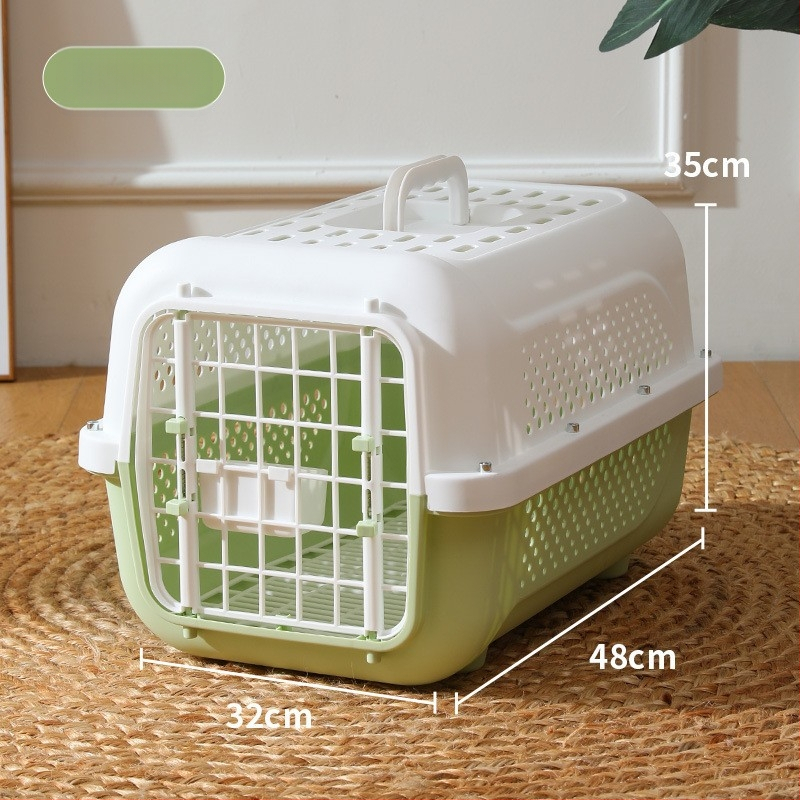 Cutie de transport pentru pisici și câini de talie mică - Detașabilă și lavabilă din PP, monocromă, potrivită pentru animale de 3–5 kg