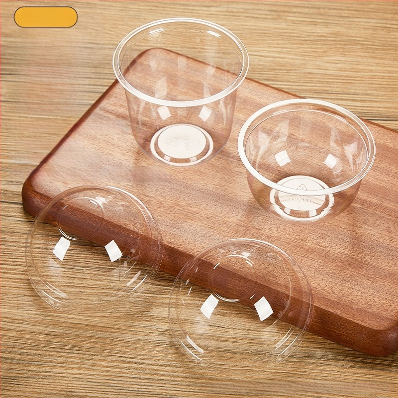 Bobo Cup PET пластмасова чаша с капак, вилица и лъжица, пакет стикери, възможност за печат на лого