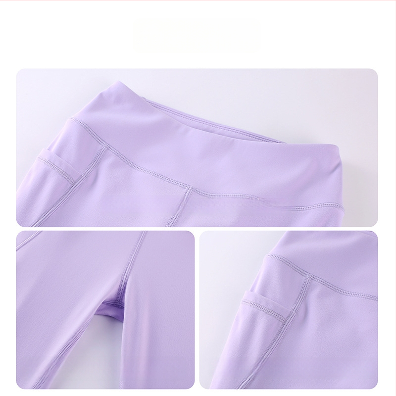 Παντελόνια γιόγκα για κορίτσια με φαρδιά γραμμή, ελαστικά, αναπνεύσιμα, σύνθεση νάιλον-σπαντεξ 75/25, για ηλικίες 3–8 ετών, άνοιξη-φθινόπωρο