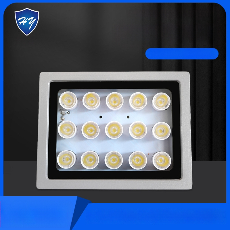 LED kiegészítő világítás megfigyelőkamerákhoz út- és parkoló területeken — IP66, 12V/AC24V/AC220V, 15–100W, 2400–4200 lm