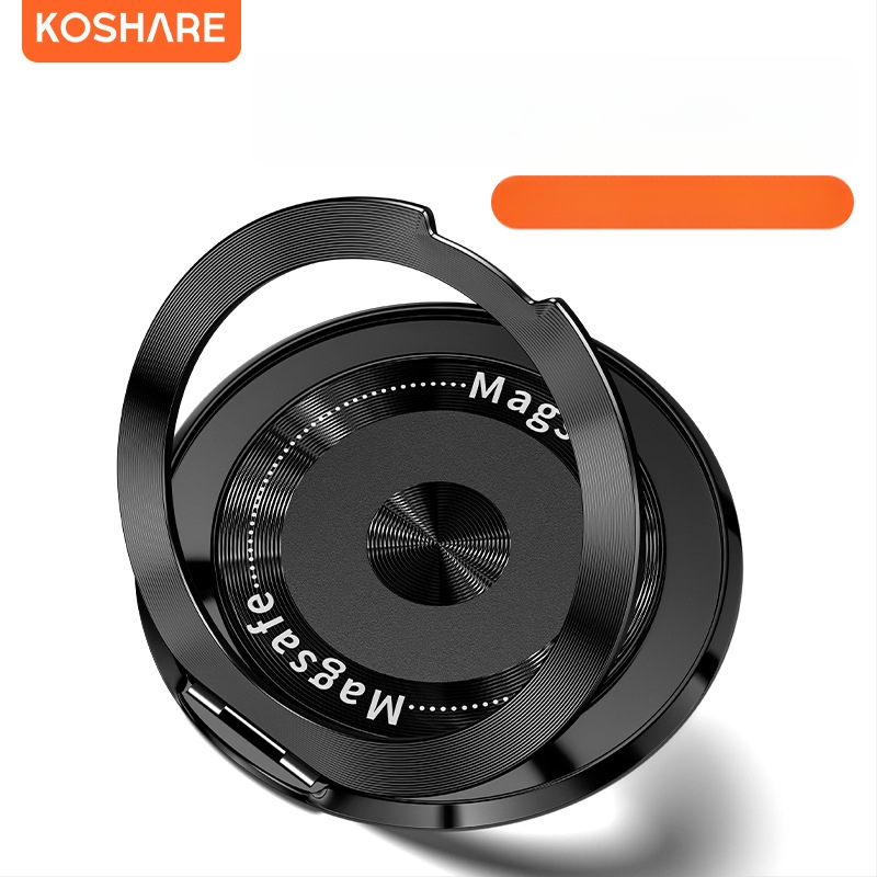 Сгъваема стойка за телефон с магнитно всмукване и адхезивно фиксиране, анти-трептене, метално-пластмасова конструкция, персонализируема, за кола, бюро и дом