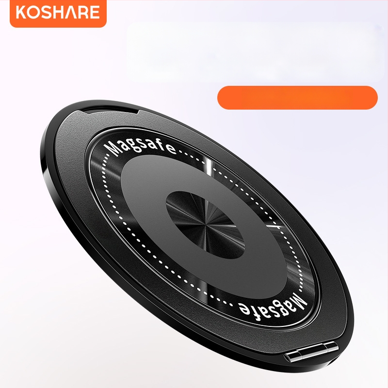 Сгъваема стойка за телефон с магнитно всмукване и адхезивно фиксиране, анти-трептене, метално-пластмасова конструкция, персонализируема, за кола, бюро и дом